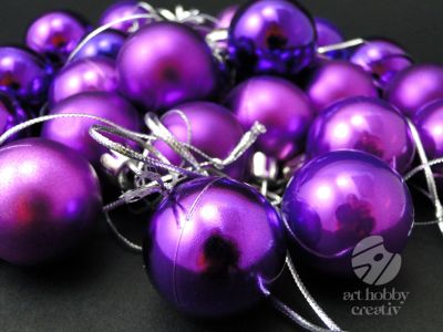 Globulete mini - mov Ø3cm set/24buc