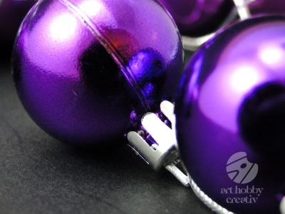 Globulete mini - mov Ø3cm set/24buc