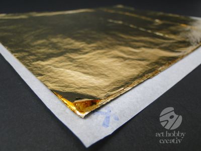 Slagmetal auriu 2/½ 16x16cm set/100 foite cal.1