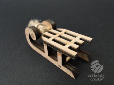 Saniuta decor din lemn - natur 5cm