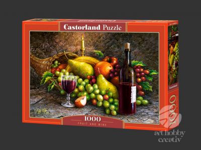Puzzle Castorland 1000 piese - Fruit and wine
