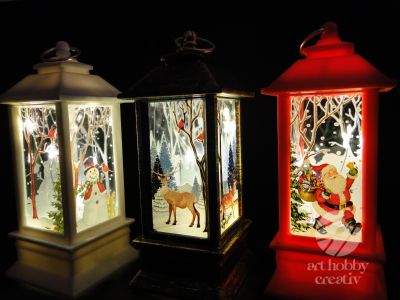 Felinar decor iluminat din interior 12,5cm dif.nuanta