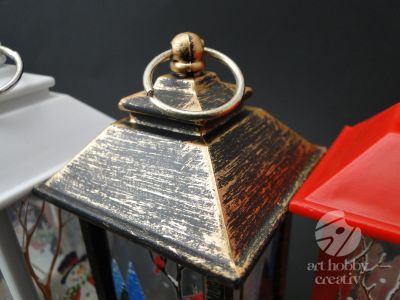 Felinar decor iluminat din interior 12,5cm dif.nuanta