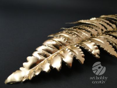 Frunza artificiala de feriga - aur lucios 83cm