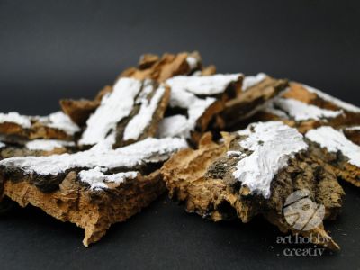 Bucatele de scoarta de lemn pluta vopsita pachet/80gr