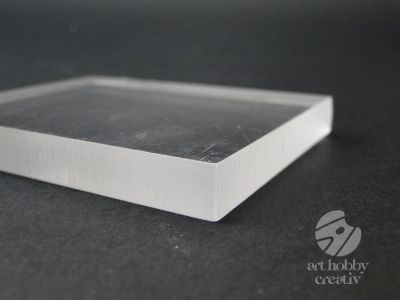 Bloc acrilic pentru stampila silicon 8cm cal.2