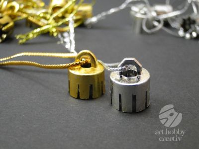 Agatatori plastic auriu/argintiu - set/10buc