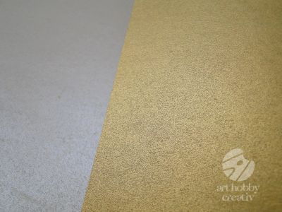 Hartie ambalaj kraft cu doua fete - auriu/bej sidef 70cmx1m