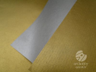 Hartie ambalaj cu doua fete - auriu/argintiu 70cmx1m