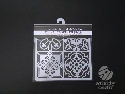 Sablon felxibil - ornamente 18x18cm