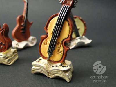 Figurine mini - instrumente muzicale set/4buc