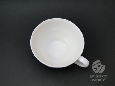 Cana ceramica Jumbo - alb 450ml