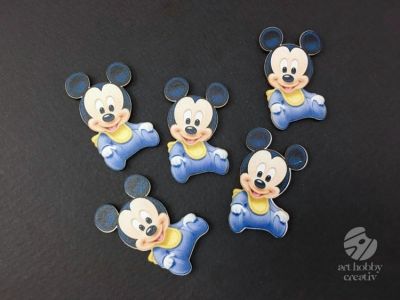 Figurine Mickey albastru - set/5buc