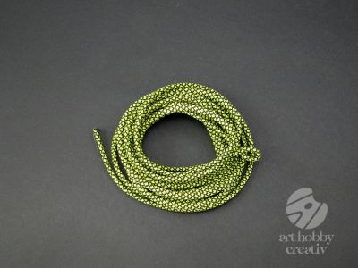 Snur paracord verde cu negru 4mm/3m mod.2