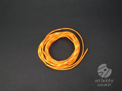 Snur paracord portocaliu cu galben neon 4mm/3m