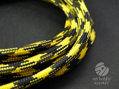 Snur paracord galben cu negru 4mm/3m 