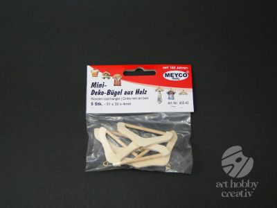 Figurine lemn - umeras 5cm set/5buc