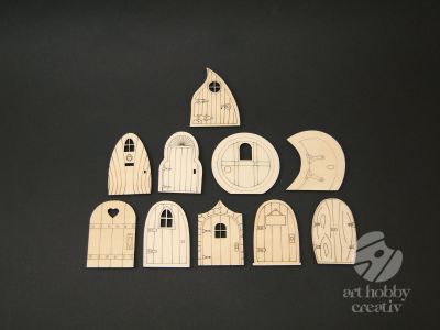 Figurina lemn - porti set/10buc