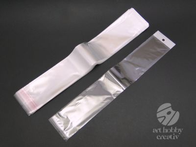 Pungulite plastic transparente 7x35,5cm set/100buc