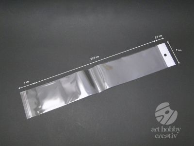 Pungulite plastic transparente 7x35,5cm set/100buc