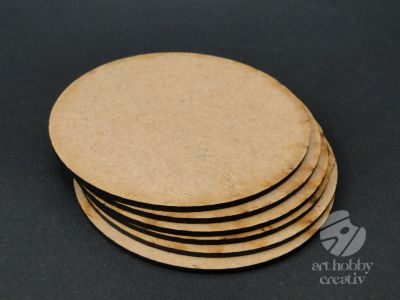 Suport pahar mdf Ø8,5cm - set/6buc