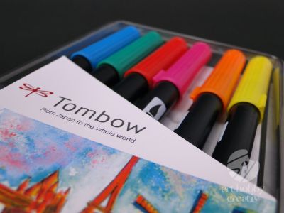 Marker ABT cu varf dublu Tombow set/6buc