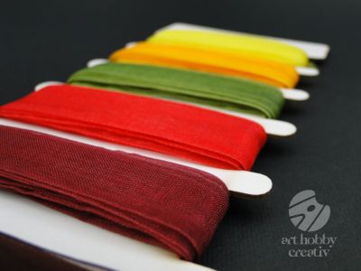 Panglica organza in nuante de toamna 6culorix3m