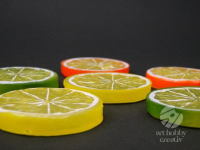 Felii de lamaie din plastic Ø5cm set/6buc