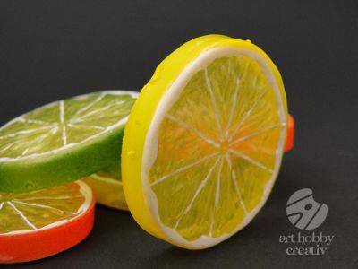 Felii de lamaie din plastic Ø5cm set/6buc