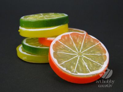Felii de lamaie din plastic Ø5cm set/6buc