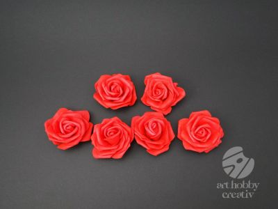 Trandafir din spuma - rosu set/6buc