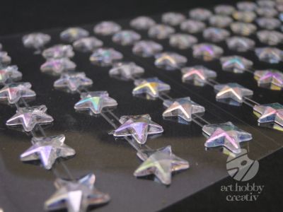Strasuri autodazive - stelute cristale 1cm set/119buc