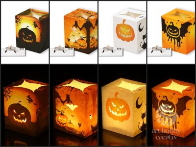 Lampion decorativ Light Bag - Halloween set/4buc