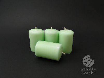 Lumanari decorative - verde pastel 7cm set/4buc