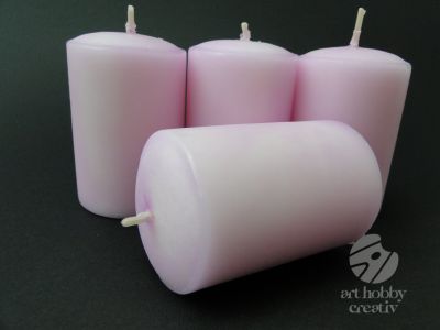 Lumanari decorative - mov pastel 7cm set/4buc