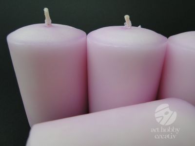 Lumanari decorative - mov pastel 7cm set/4buc