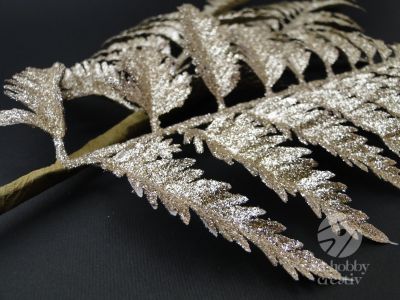 Creanga decor - auriu glitterat 90cm