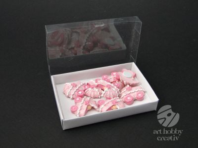 Figurine mini - carucior roz set/8buc
