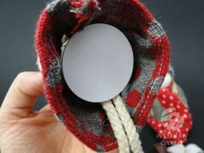 Papusa decor textil dif.modele 17cm