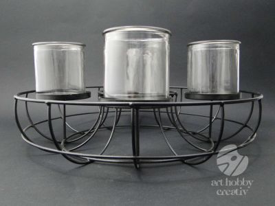 Suport lumanare din metal Ø35cm