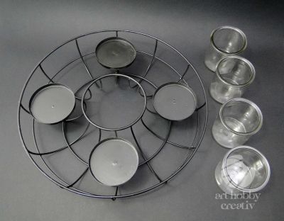 Suport lumanare din metal Ø35cm