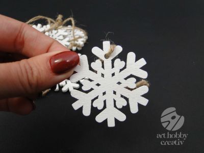 Ornament de craciun - fulg de zapada Ø5cm set/10buc