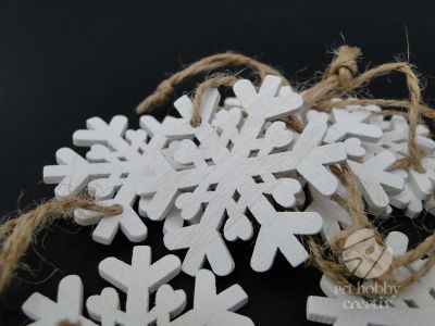 Ornament de craciun - fulg de zapada Ø5cm set/10buc