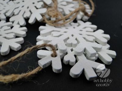Ornament de craciun - fulg de zapada Ø5cm set/10buc