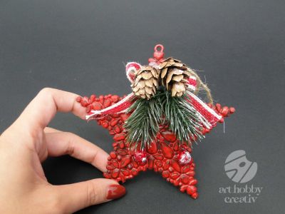 Ornament de craciun - steluta 13cm