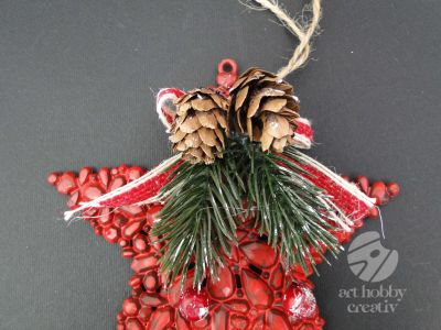 Ornament de craciun - steluta 13cm