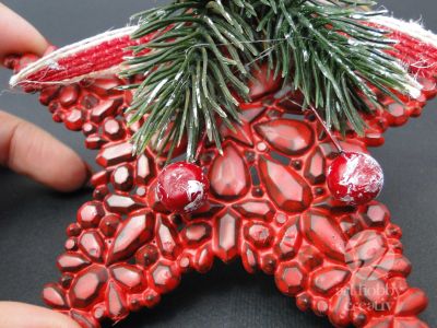 Ornament de craciun - steluta 13cm