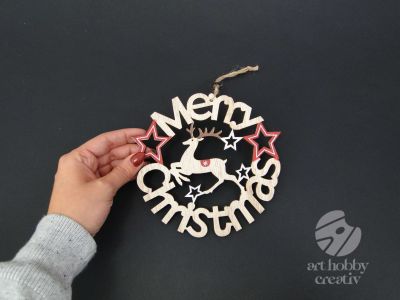 Ornament de craciun - Merry Christmas Ø16cm