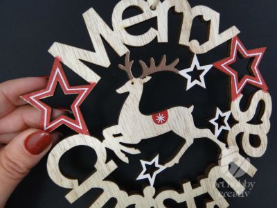 Ornament de craciun - Merry Christmas Ø16cm