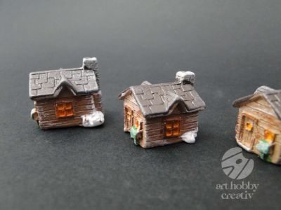 Casute decor mini 2,5cm set/4buc